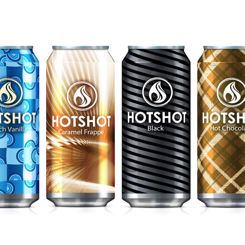 Hotshot - Product Labels for Hot New Drink