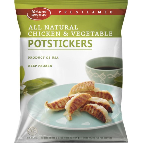 All Natural Chicken & Vegetable Potstickers - Re-design