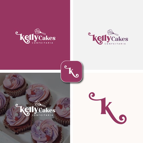 Kellycake logo design