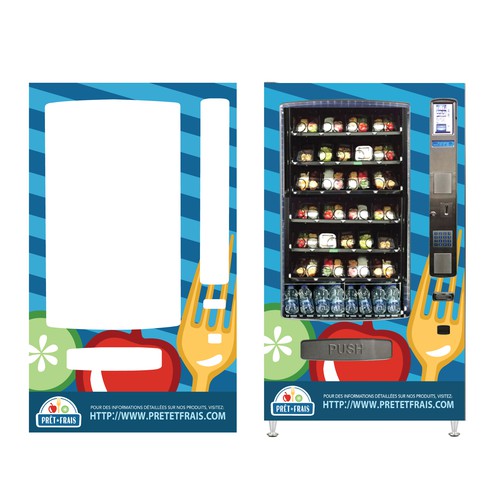 Prêt et Frais Vending Machine  Decal