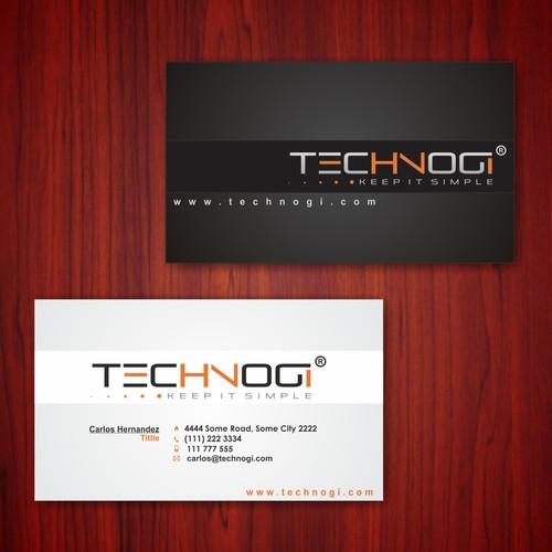 business card for Technogi