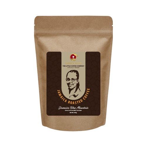 Simple label design for a coffee producer