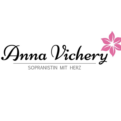 Floral Logo for a Classical Singer