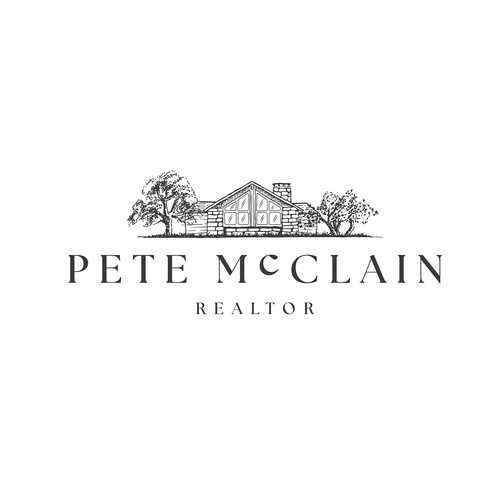 Hand Drawn realtor logo design