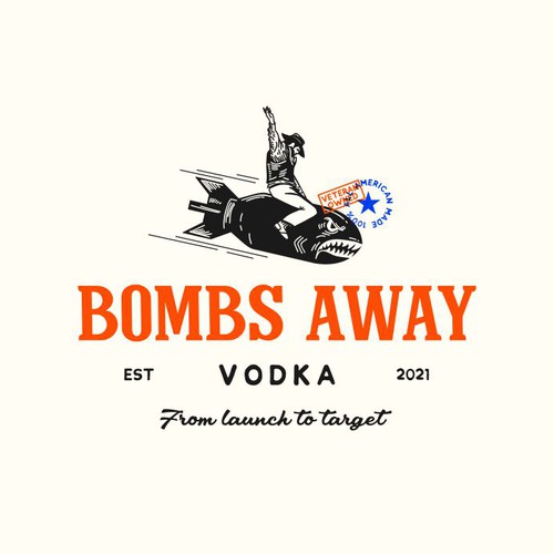 American-made Vodka Logo Design