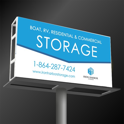 billboard design advert for storage company
