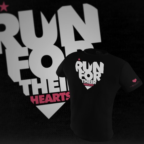 Runners Race T-Shirt to support a Congenital Heart Defect Charity