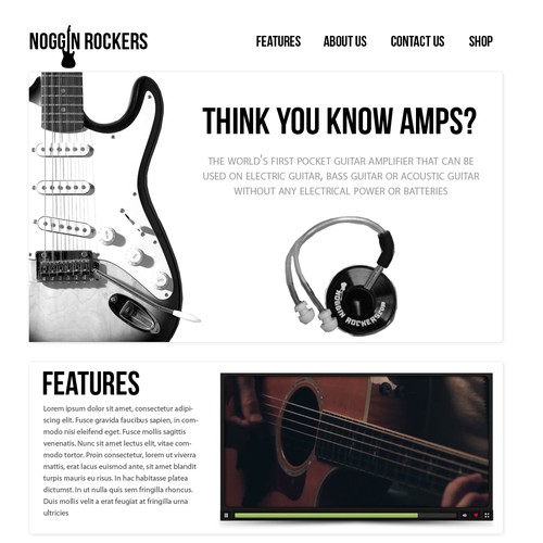 Noggin Rockers  needs a new website design