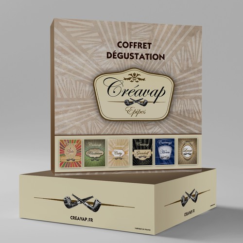 Créer le garphisme d'un coffret dégustation !! Travaux additionnels pour le gagnant.