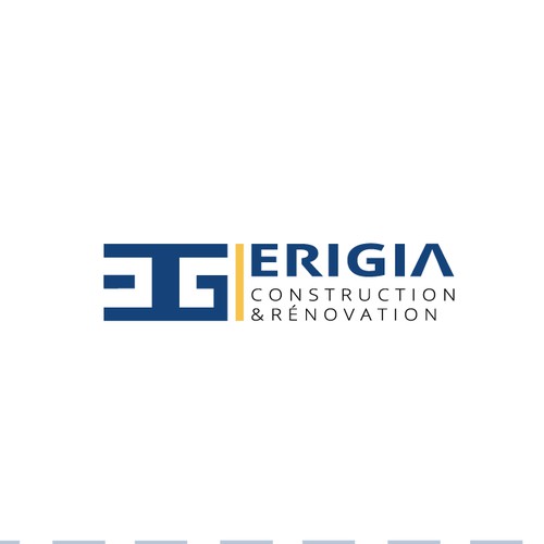 Concept logo entreprise travaux