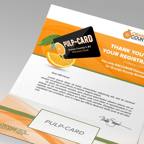 Create a Contemporary, Catchy, Fun Discount Card Mailer