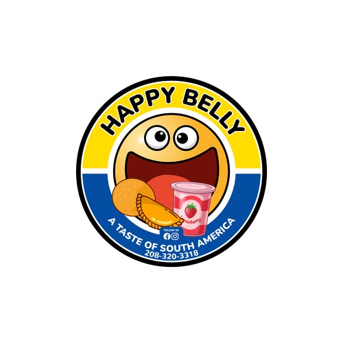 Happy Belly Logo Design