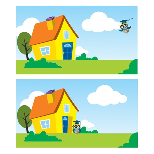 Flat Design Illustration/Animation Gif for Website