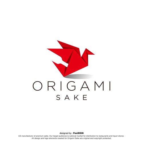 Creative logo for Origami Sake 