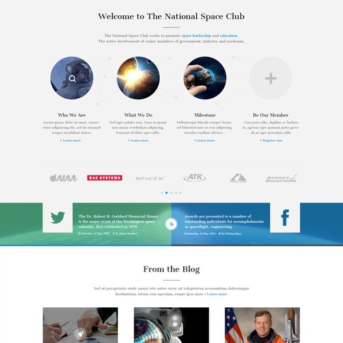 Website Design for the National Space Club