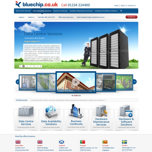Website design for Blue Chip Customer Engineering - ONLY 2 PAGES