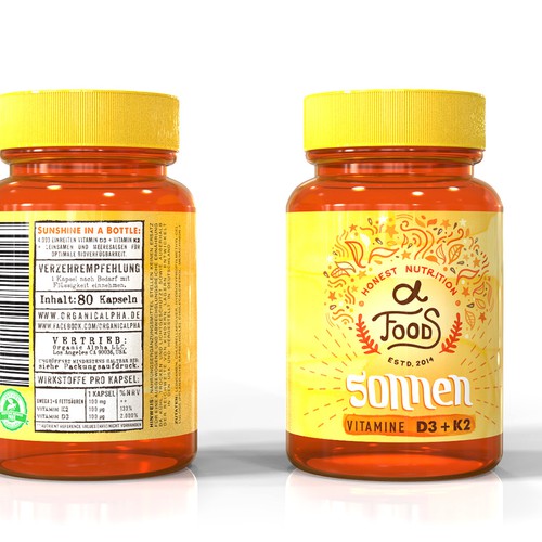 Sonnen - Supplement Bottle Rendering