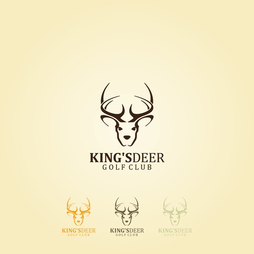 King's Deer Golf Club Logo design 