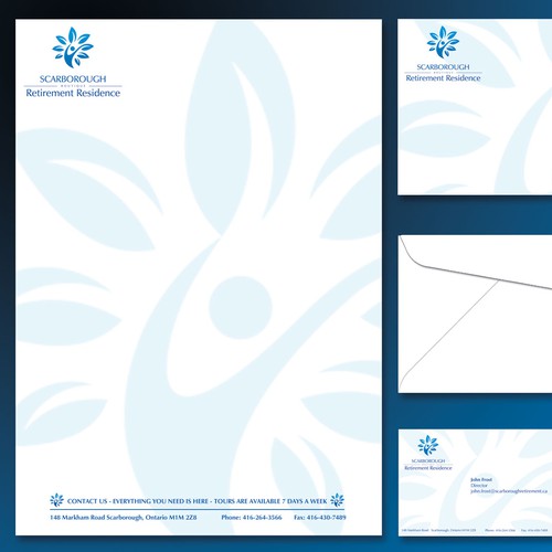 Stationery for Scarborough Retirement Residence (SRR)