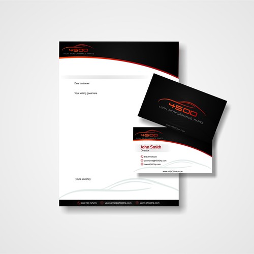 Letterhead and business card design
