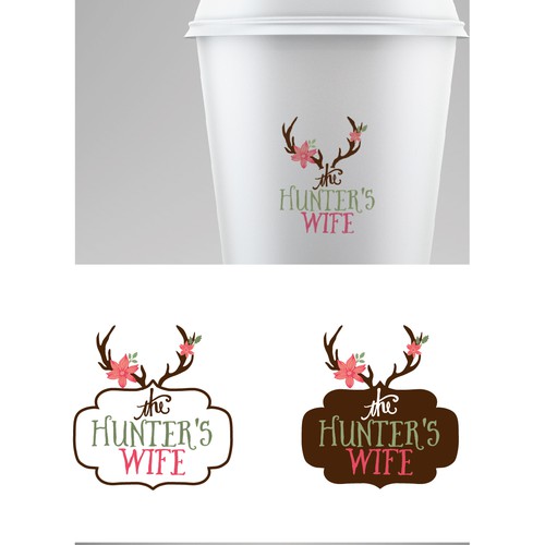 Create a timeless, ageless, artistic logo for The Hunter's Wife