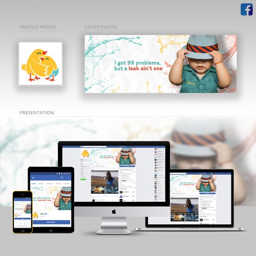 Diaper Company FB cover design