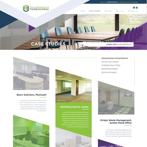 Wordpress Design for a Commercial Interior Designer company