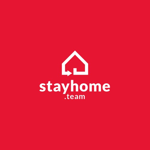 Logo concept for stay home.team