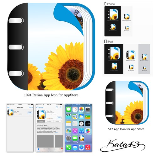 Improvement of existing app icon for iOS7 ** guaranteed ** 