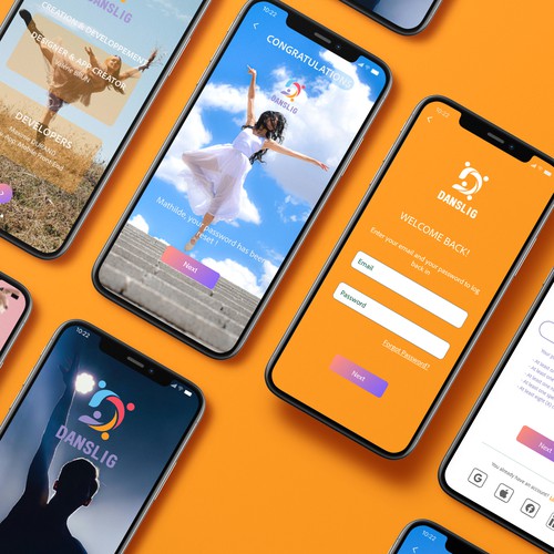 DANSLIG – UI/UX Design for a Dance Community App