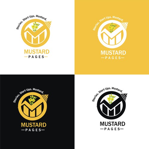 bold logo concept for musterd pages..