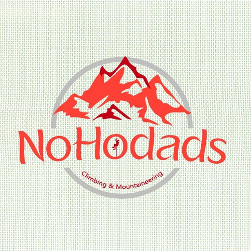 Create a fun logo for No Hodads, mountain climbing site