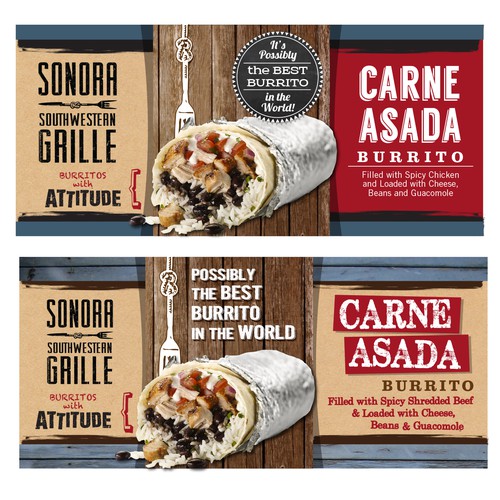 Create a hip and innovative burrito film packaging design!!