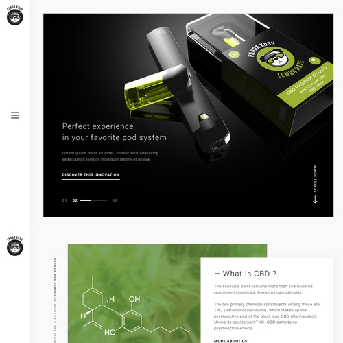 Homepage for european product