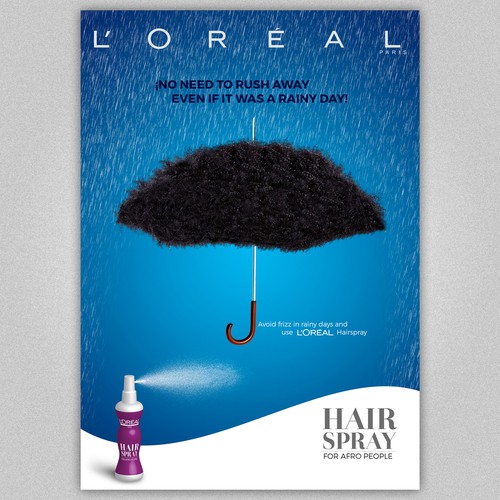 Loreal Hair Spray for Afro People