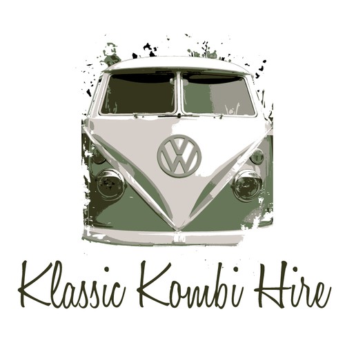 Help us 'hire happiness' by creating a rustic logo to suit our 1966 Kombi 'Olive'