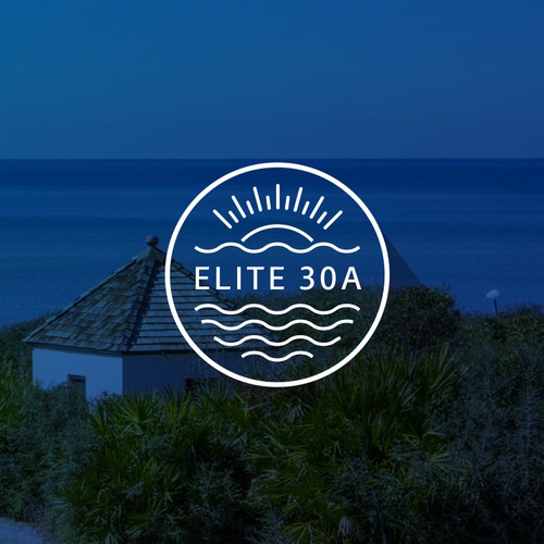 approved neat logo design for ELITE 30A, a vacation property management company in an exclusive area of Gulf of Mexico beach.