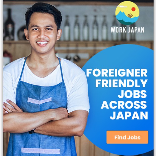 Banner design for work japan