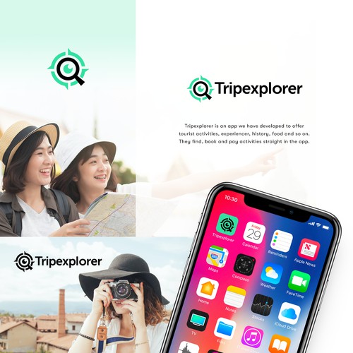 Modern Logo for an App for Tourists