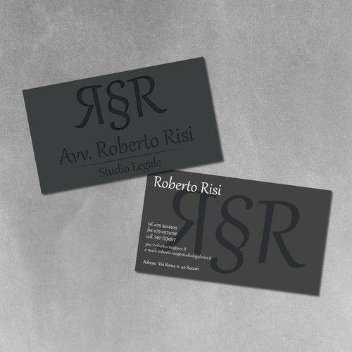 Law company business card
