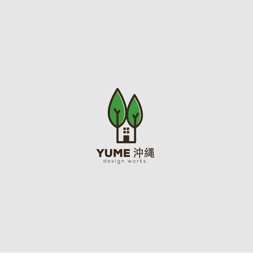 Create Logo for a company that the outside structure construction and gardening work around it