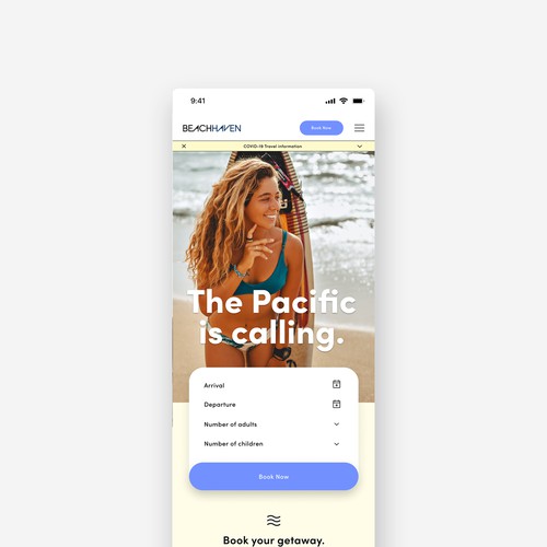 Beach Haven Hotel Mobile Experience