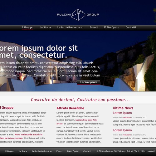 New website design wanted for Pulcini Group