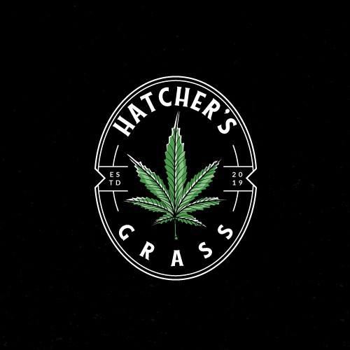 Hatcher's Grass Logo Design