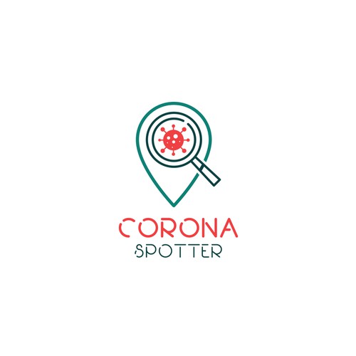 Corona Spotter Logo Design