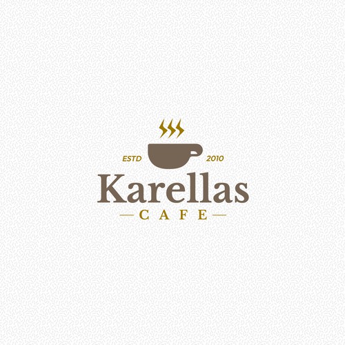 Vintage premium Karella's Cafe logo