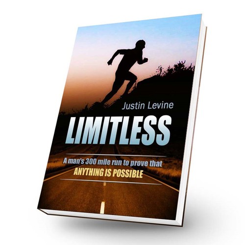 Help me create a book cover portraying my 300 mile run.  "Anything is Possible" was my mission.