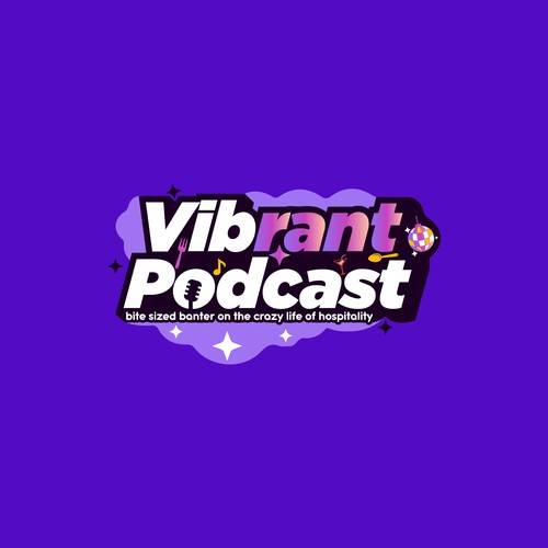 Logo for a podcast session