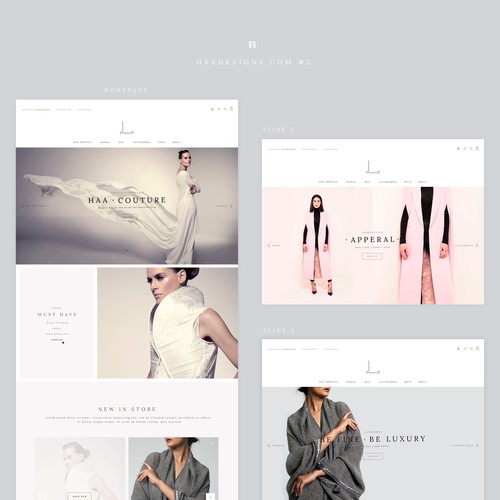 Minimal and Elegant design for Haa Designs