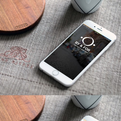 By & For mobile app initial design concept